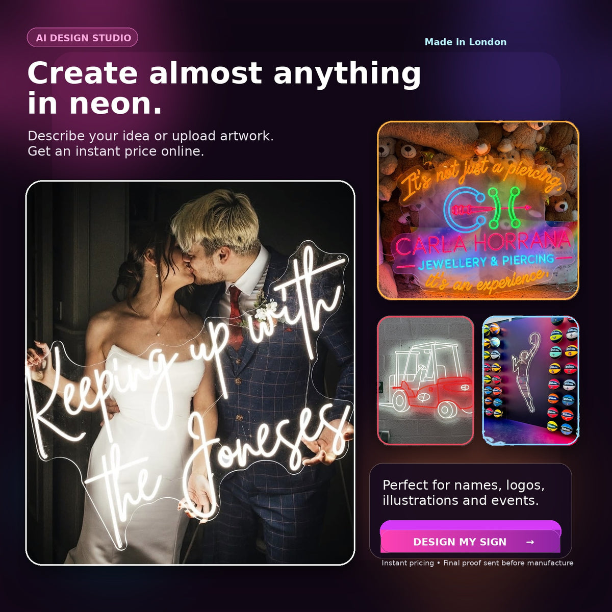 Custom Logo Neon Sign - AI Designer