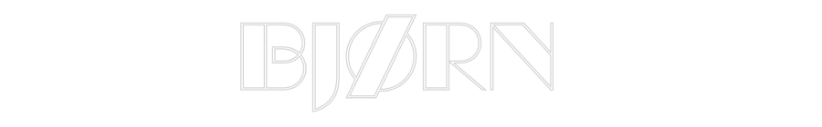 Custom Neon Sign Online Editor Bjørn