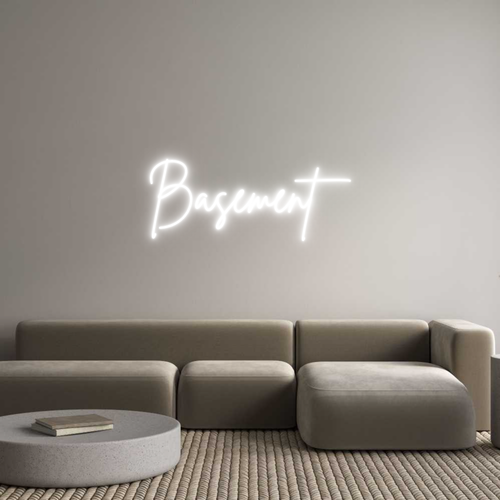 Custom Neon Sign Online Editor Basement