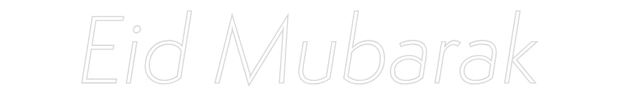 Custom Neon Sign Online Editor Eid Mubarak