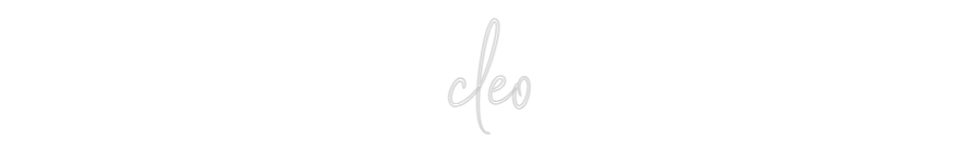 Custom Neon Sign Online Editor cleo