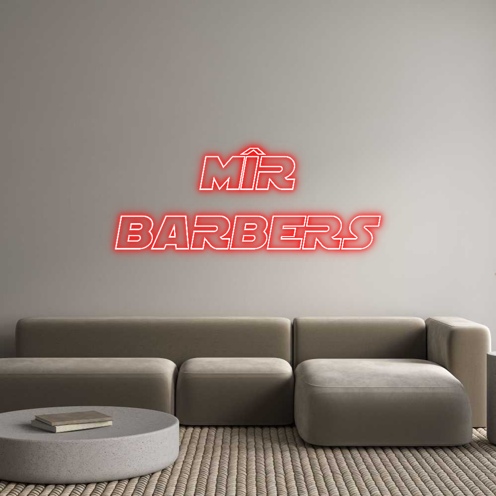 Custom Neon Sign Online Editor MÎR
BARBERS