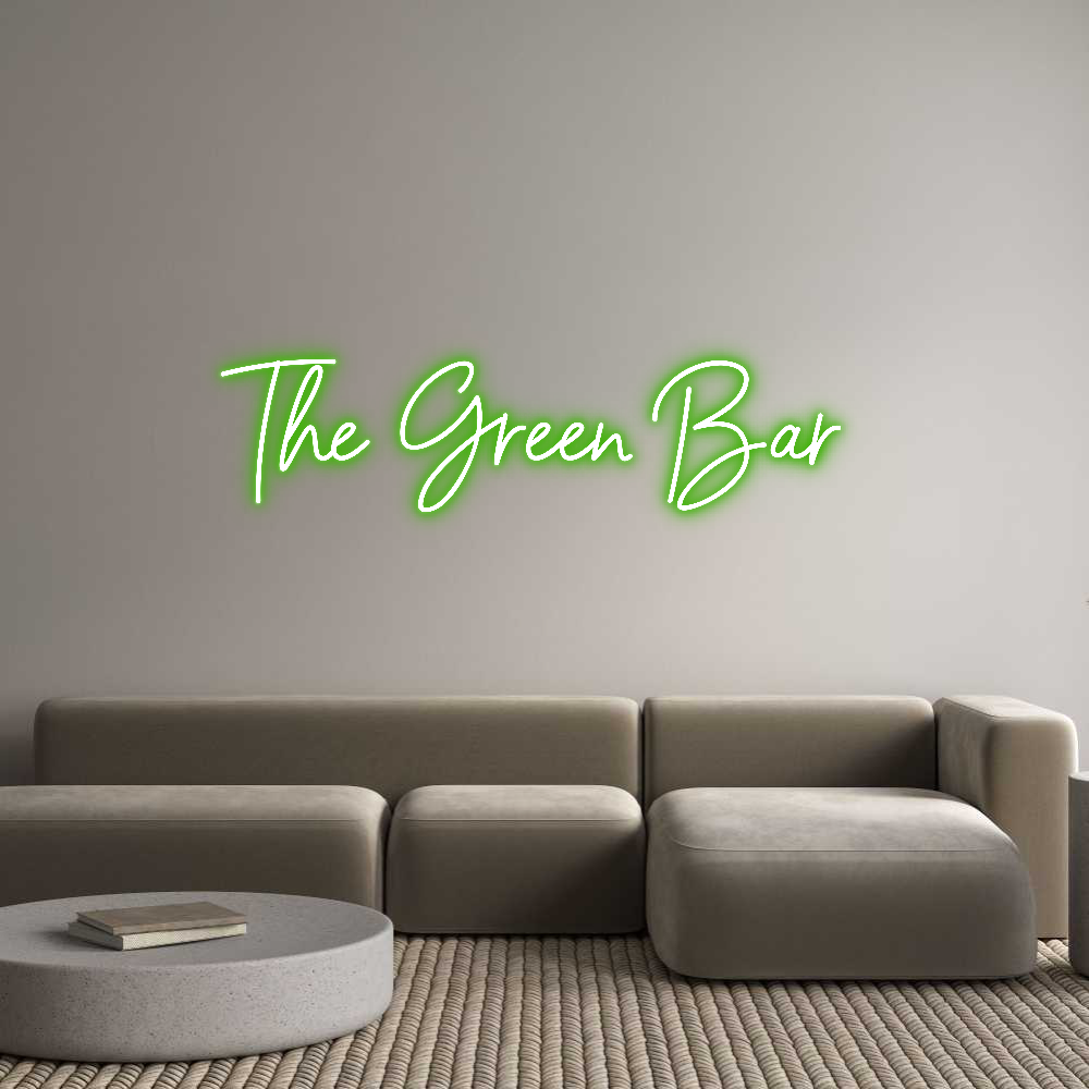 Custom Neon Sign Online Editor The Green Bar