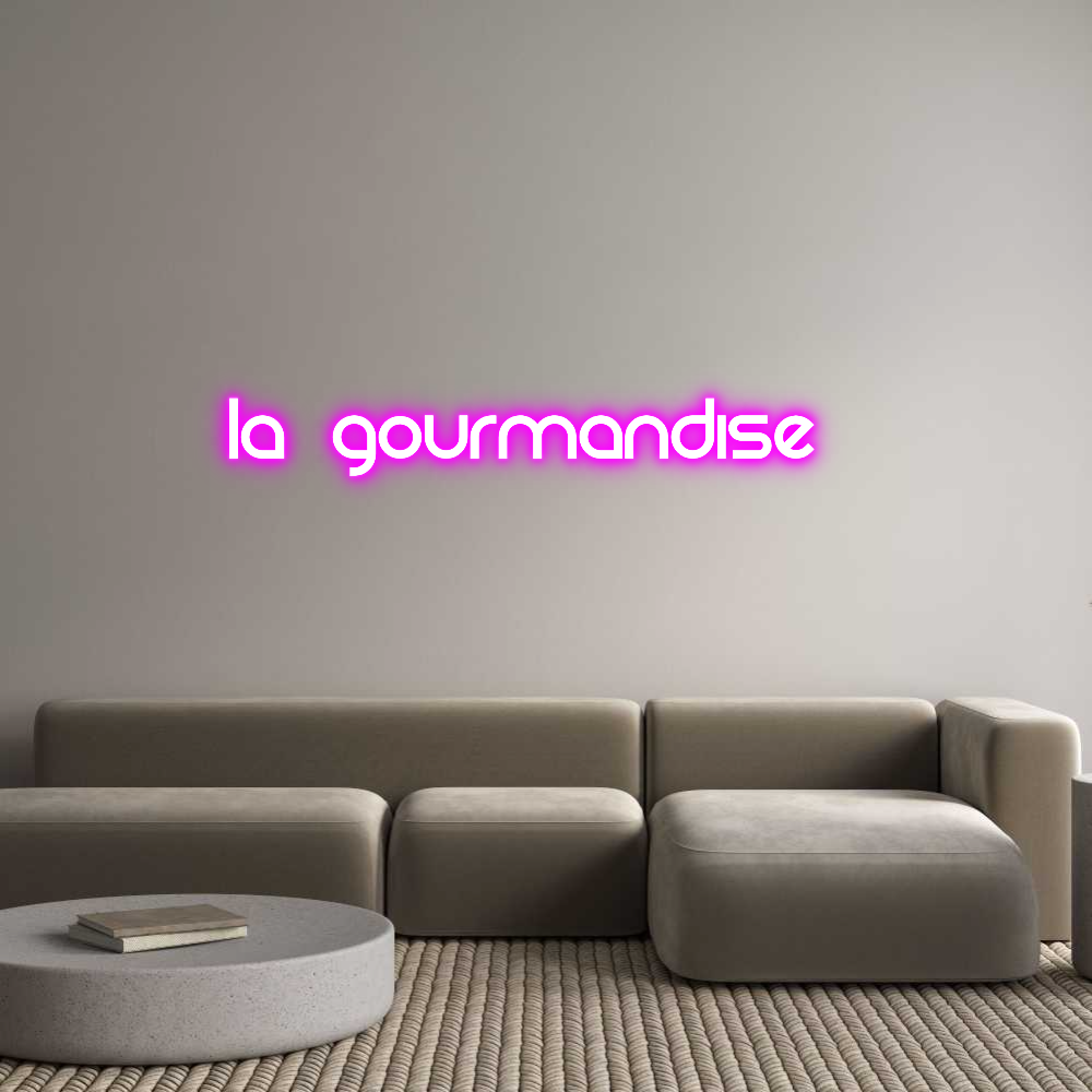 Custom Back Lit Neon Sign Online Editor La gourmandise