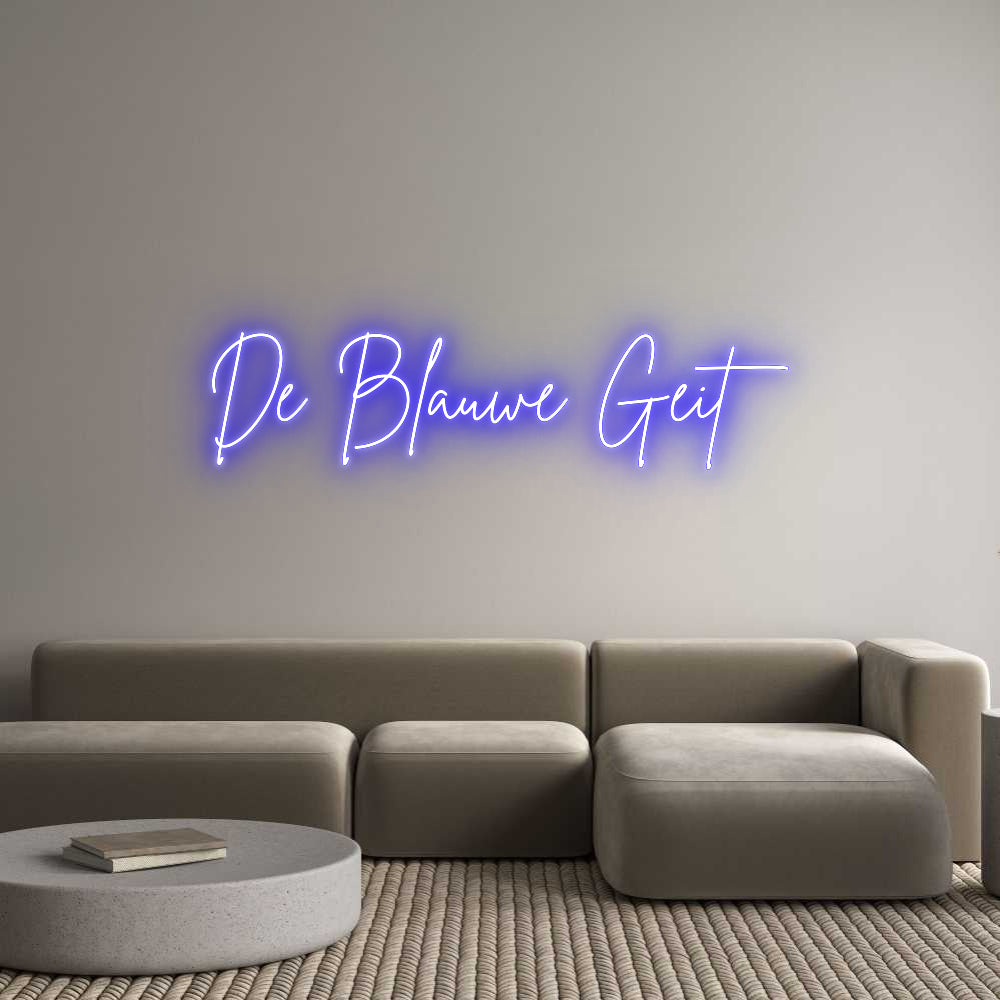 Custom Neon Sign Online Editor De Blauwe Geit