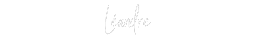 Custom Neon Sign Online Editor Léandre