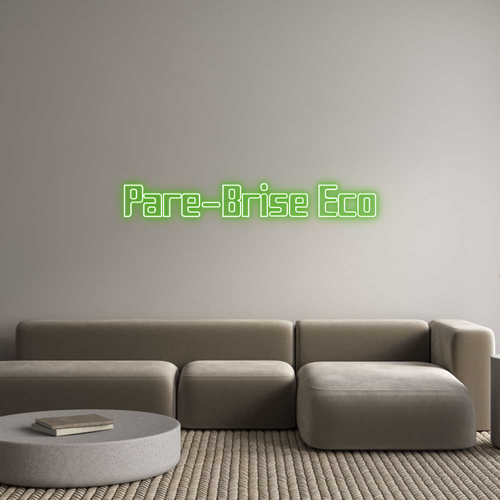 Custom Neon Sign Online Editor Pare-Brise Eco