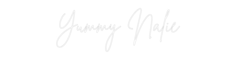 Custom Neon Sign Online Editor Yummy Nalie