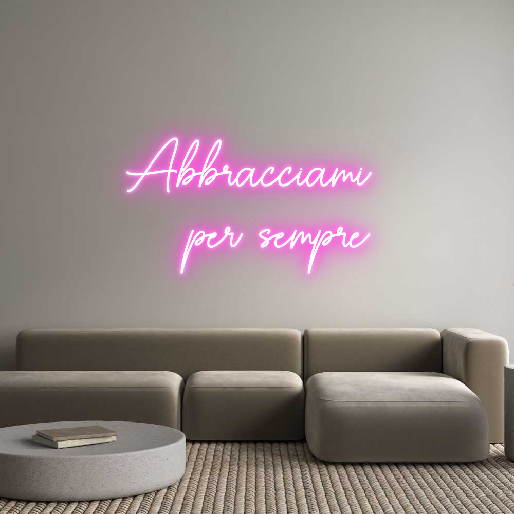 Custom Neon Sign Online Editor Abbracciami 
...
