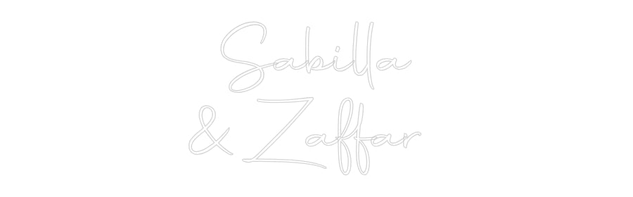 Custom Back Lit Neon Sign Online Editor Sabilla
& Za...