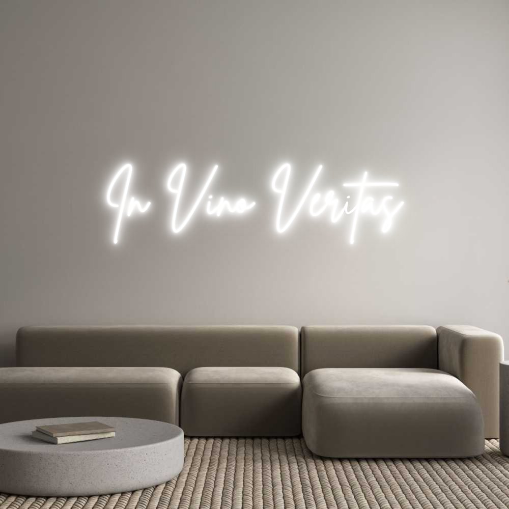Custom Neon Sign Online Editor In Vino Veritas