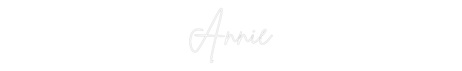 Custom Neon Sign Online Editor Annie