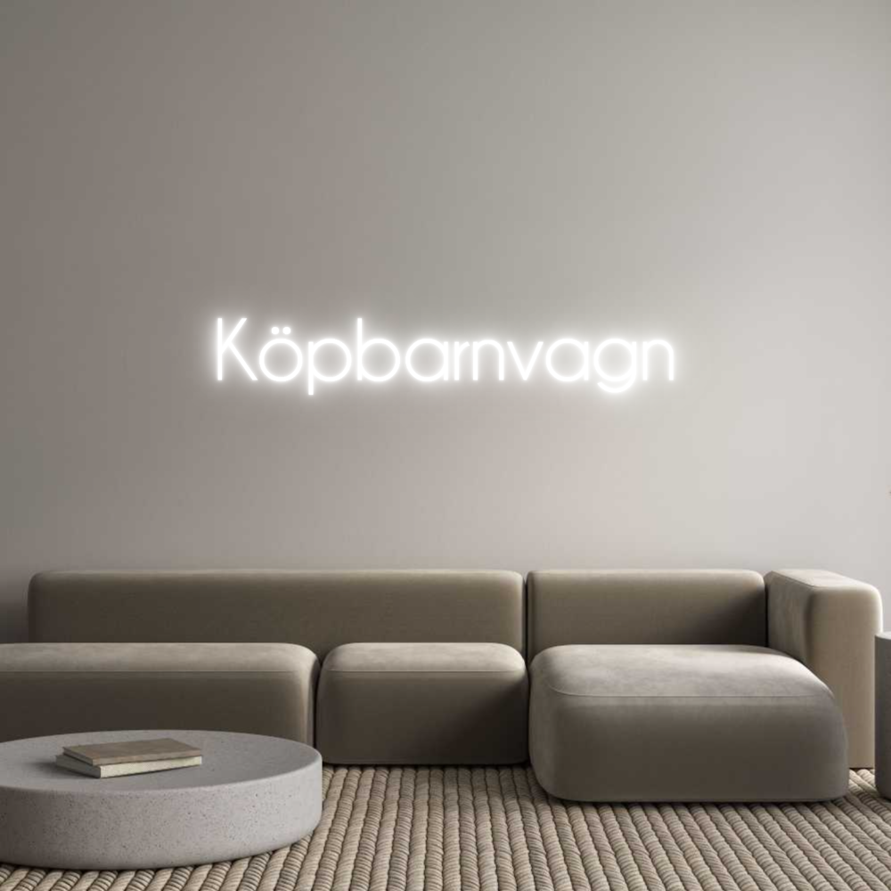 Custom Neon Sign Online Editor Köpbarnvagn