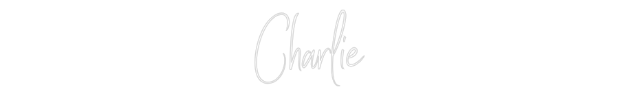 Custom Neon Sign Online Editor Charlie