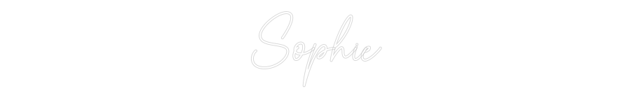 Custom Neon Sign Online Editor Sophie