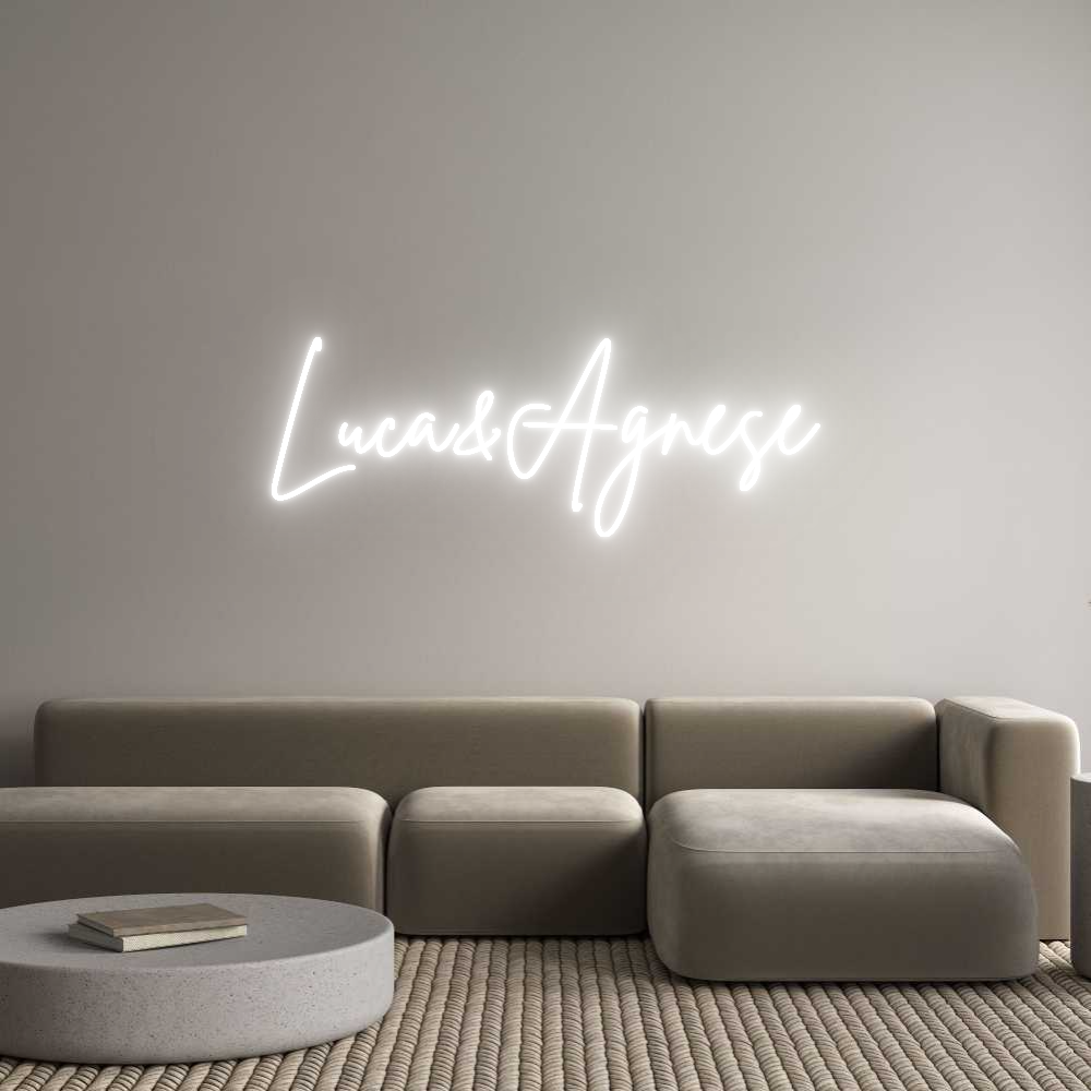 Custom Neon Sign Online Editor Luca&Agnese