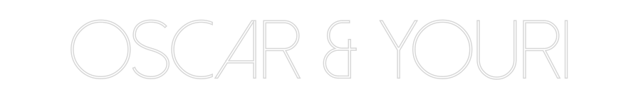 Custom Neon Sign Online Editor Oscar & Youri