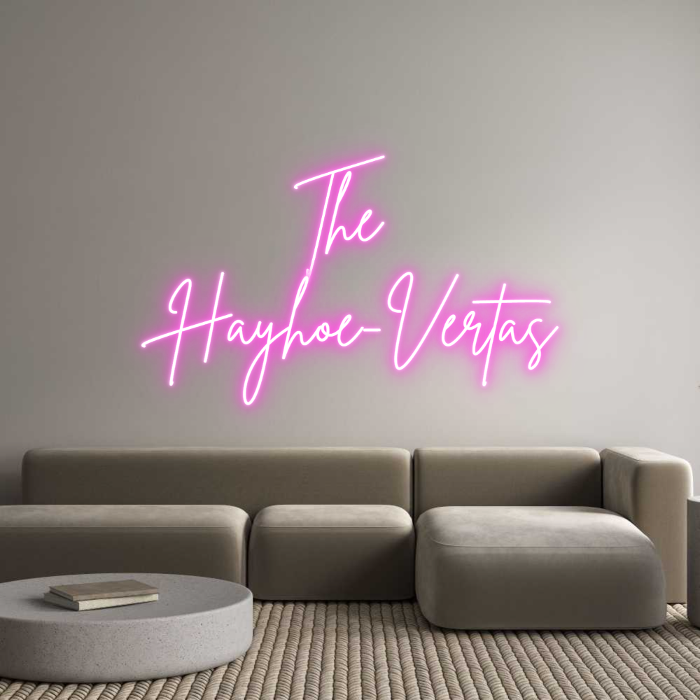 Custom Neon Sign Online Editor The 
Hayhoe-...