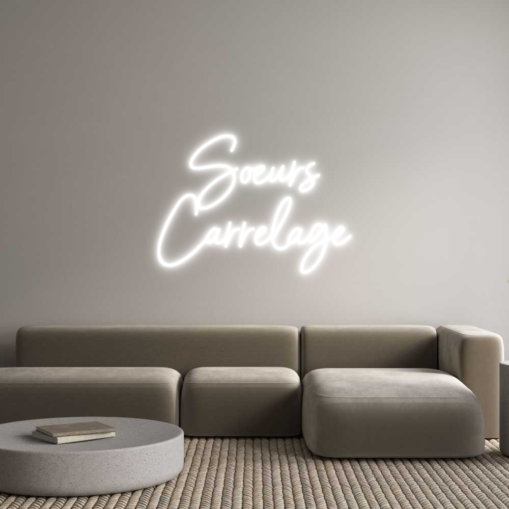 Custom Neon Sign Online Editor Soeurs
Carre...