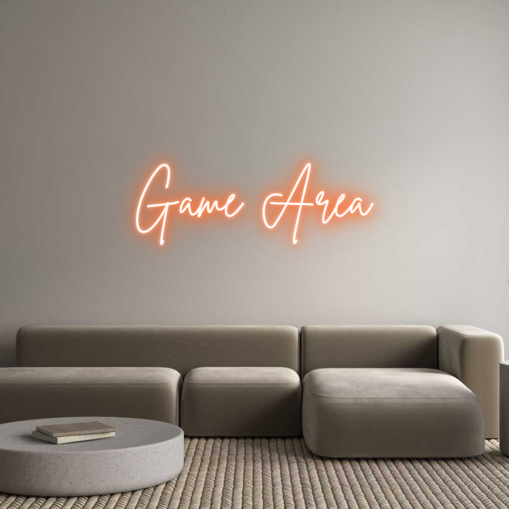 Custom Neon Sign Online Editor Game Area