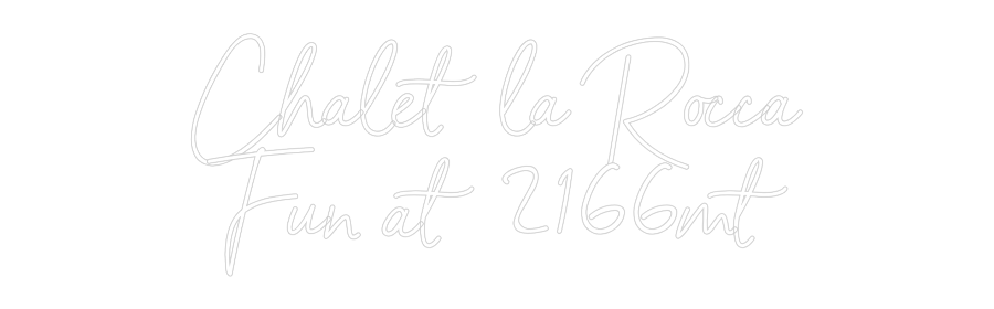 Custom Neon Sign Online Editor Chalet la Roc...
