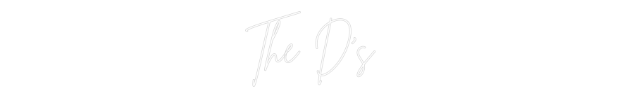 Custom Neon Sign Online Editor The D’s