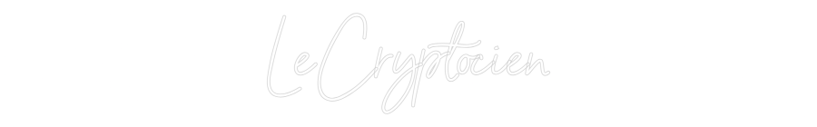 Custom Neon Sign Online Editor LeCryptocien