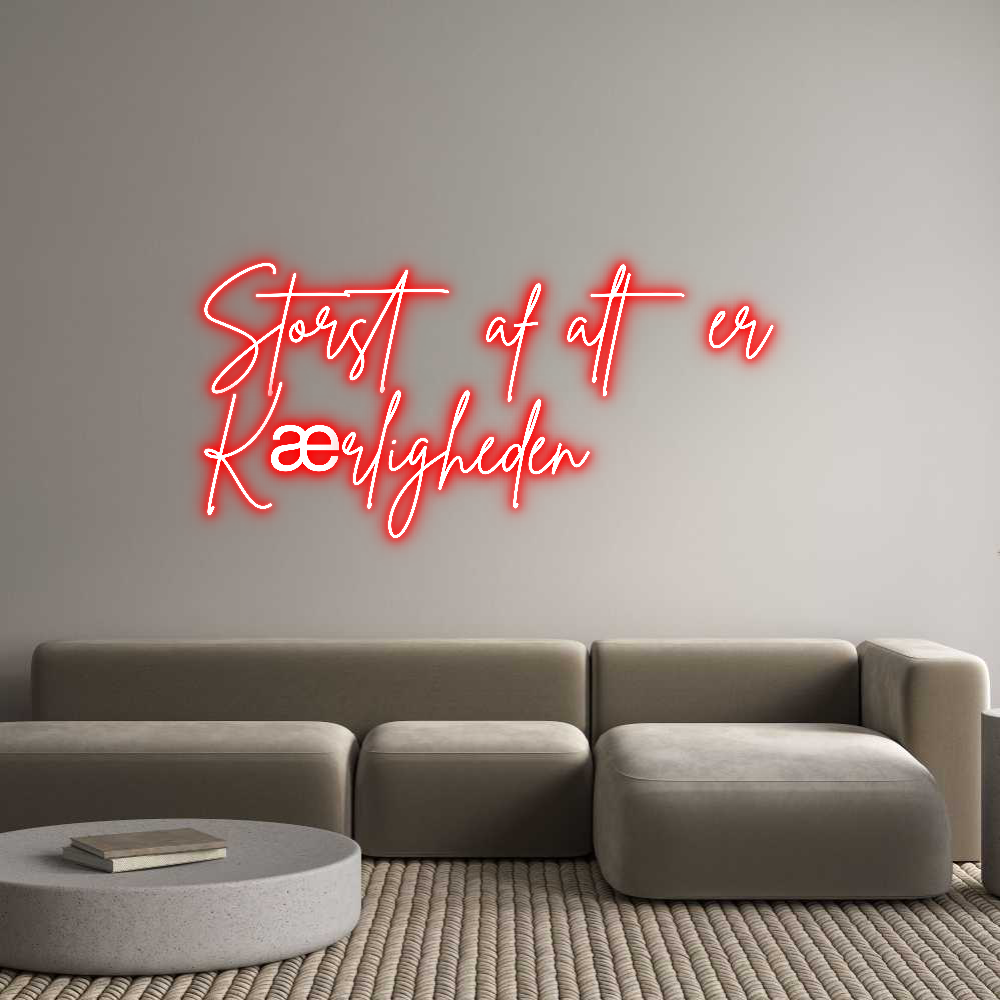 Custom Neon Sign Online Editor Størst af alt...