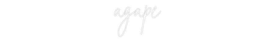 Custom Neon Sign Online Editor agape