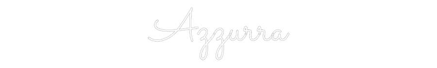 Custom Neon Sign Online Editor Azzurra
