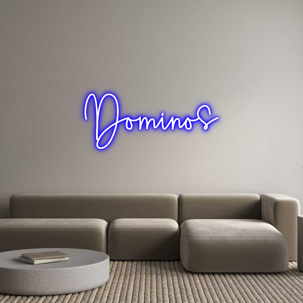 Custom Neon Sign Online Editor Dominos