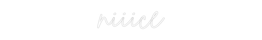 Custom Neon Sign Online Editor niiice