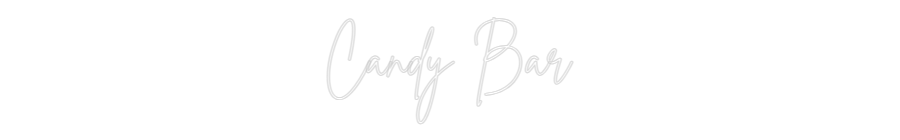 Custom Neon Sign Online Editor Candy Bar