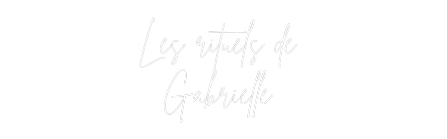 Custom Neon Sign Online Editor Les rituels d...