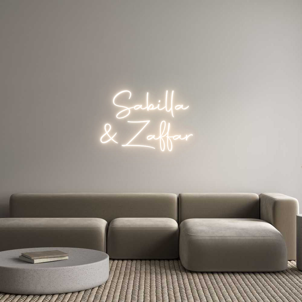 Custom Back Lit Neon Sign Online Editor Sabilla
& Za...