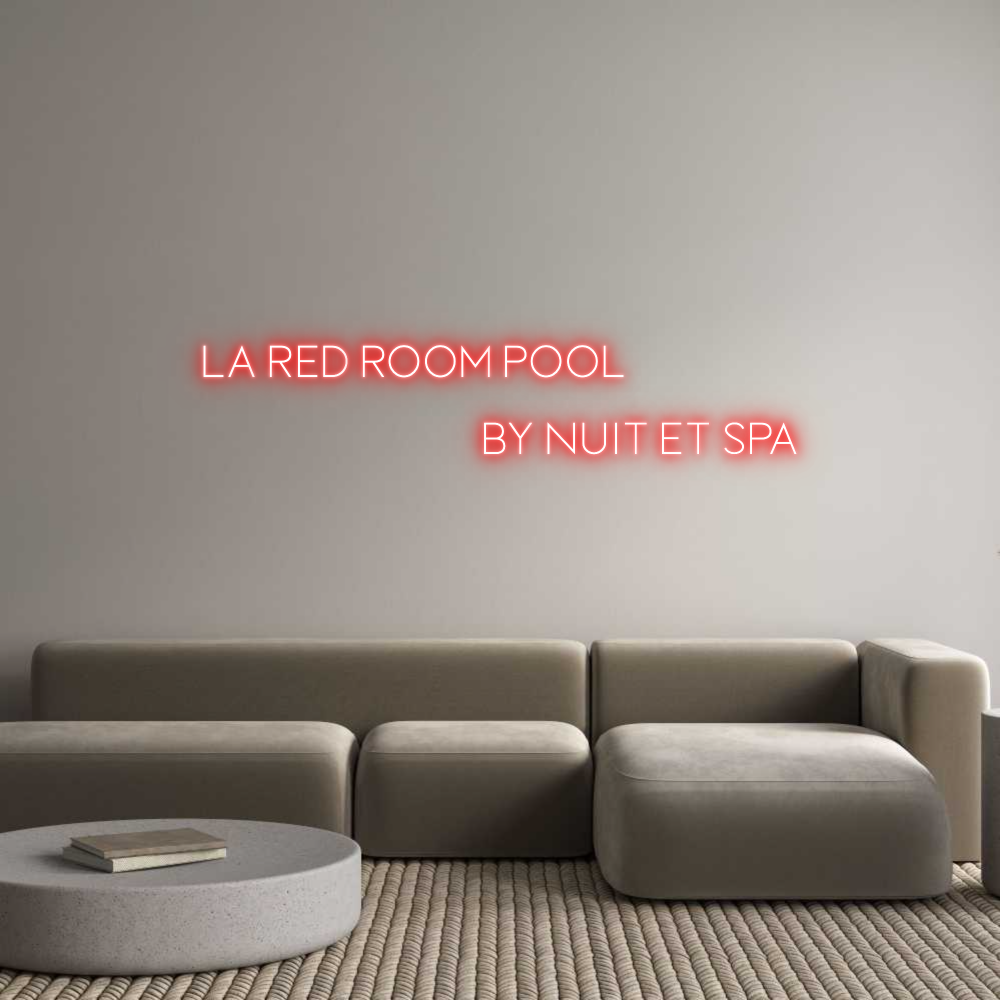 Custom Neon Sign Online Editor La Red Room P...