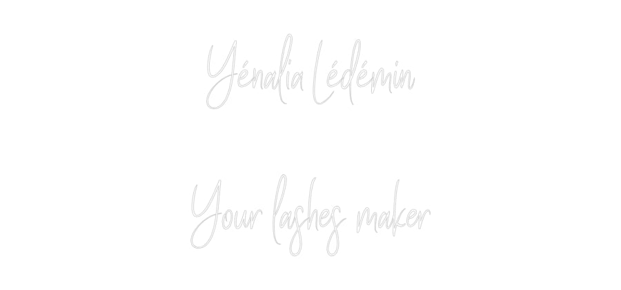Custom Neon Sign Online Editor Yénalia Lédém...