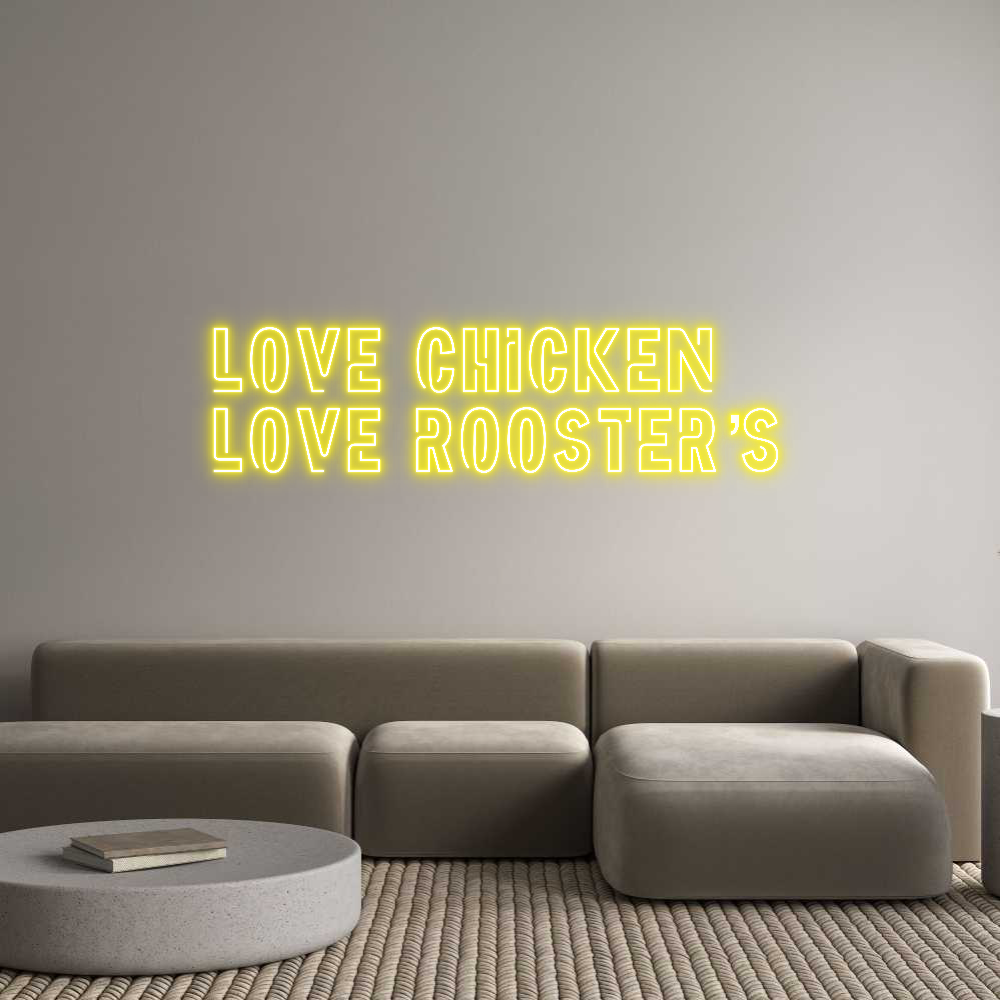 Custom Neon Sign Online Editor LOVE CHICKEN
...