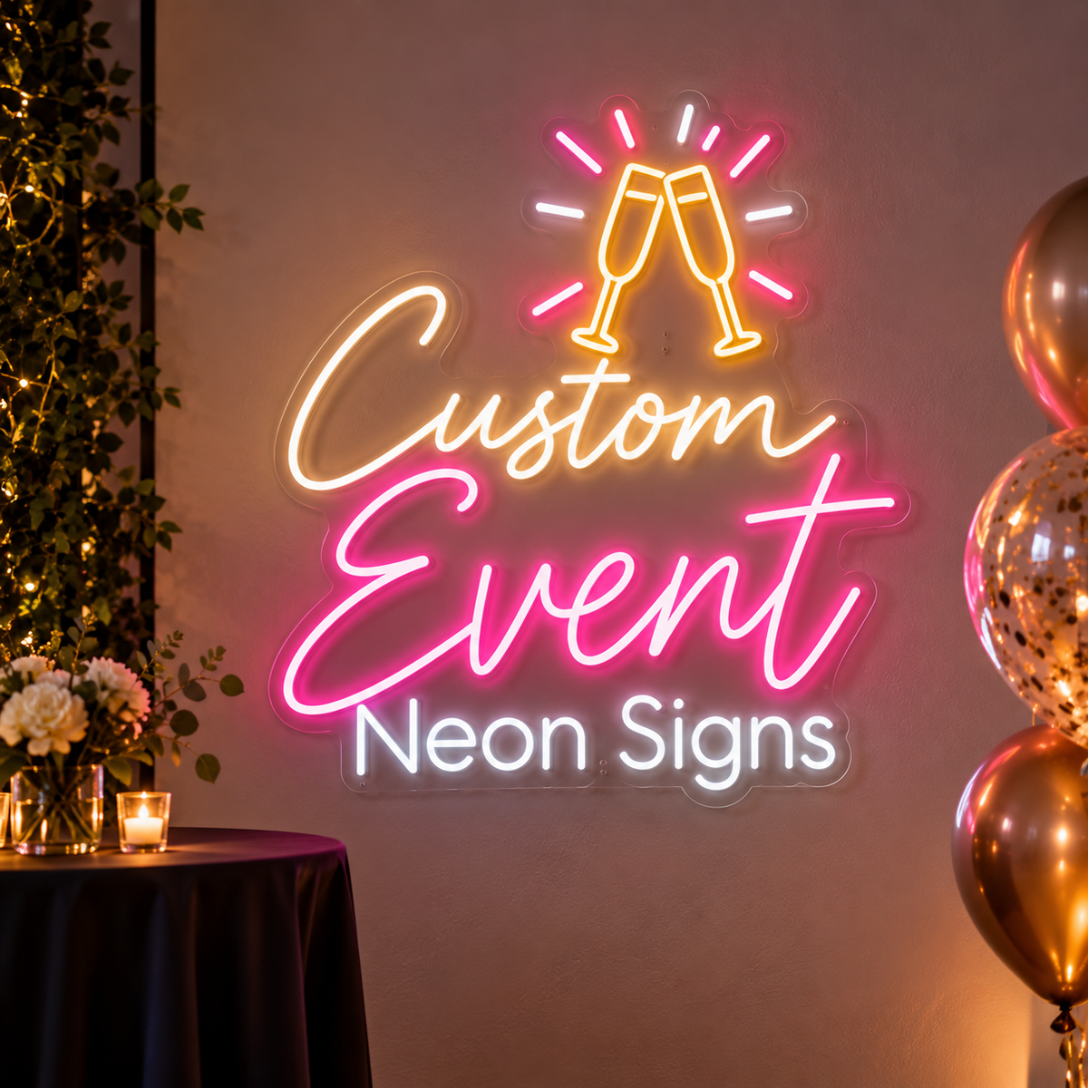 Custom Event Neon Sign - AI Designer