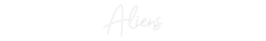 Custom Neon Sign Online Editor Aliens