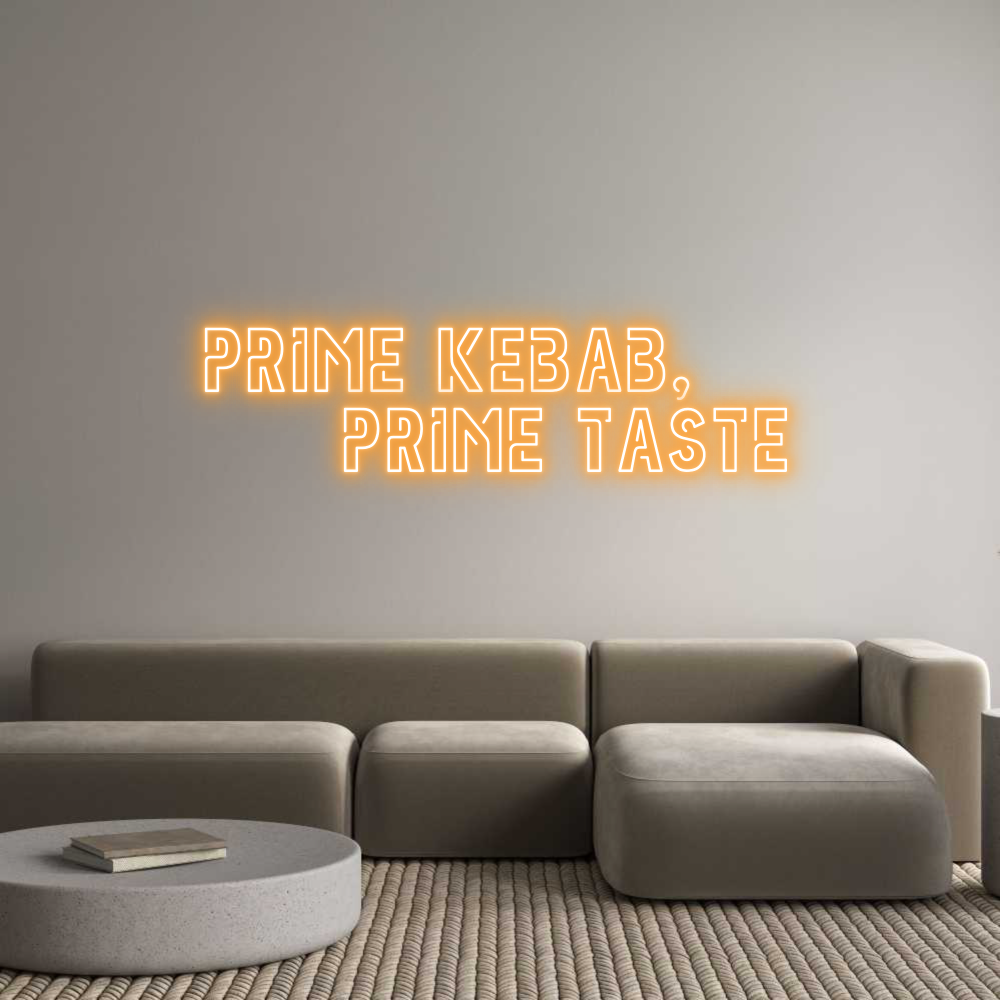 Custom Neon Sign Online Editor Prime Kebab,
...