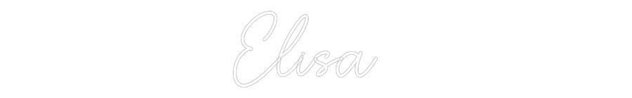 Custom Neon Sign Online Editor Elisa