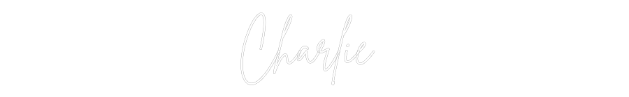 Custom Neon Sign Online Editor Charlie