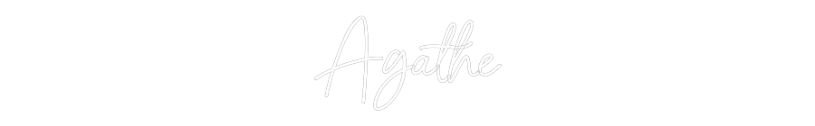 Custom Neon Sign Online Editor Agathe