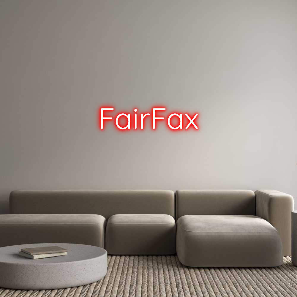 Custom Neon Sign Online Editor FairFax