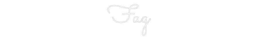 Custom Neon Sign Online Editor Fag