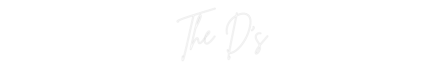 Custom Neon Sign Online Editor The D’s