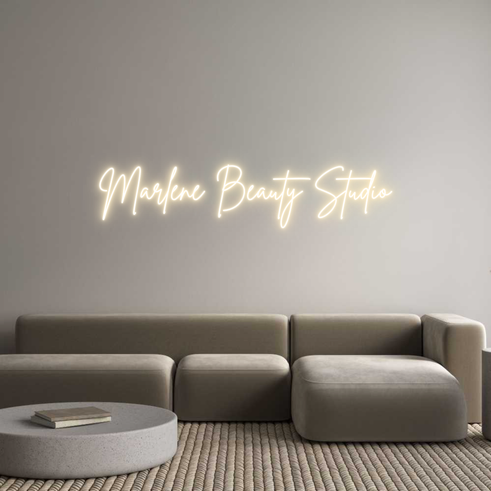 Custom Neon Sign Online Editor Marlene Beaut...