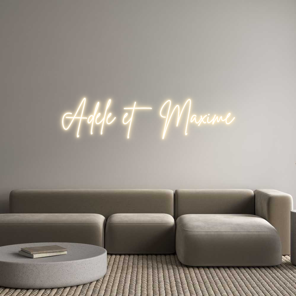 Custom Neon Sign Online Editor Adele et Maxime