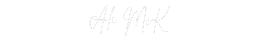 Custom Neon Sign Online Editor Ali McK